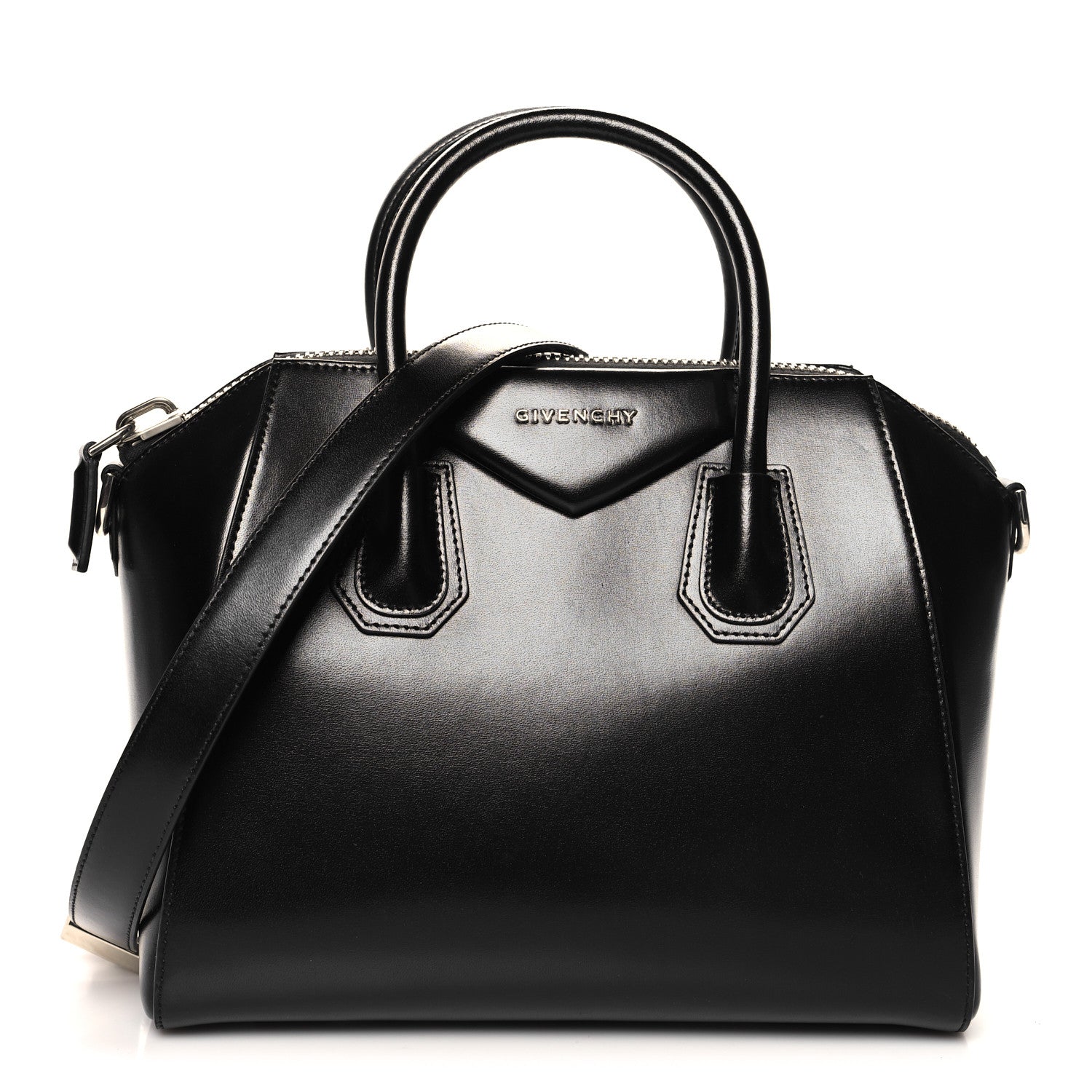 Givenchy Shiny Lord Calfskin Small Antigona Black 1 of 10
