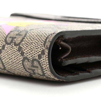 Gucci X BNF GG Supreme Monogram Textured Dollar Calfskin Bananya Print Mini Top Slip Handle Bag Beige Ebony Multicolor New Acero 8 of 11