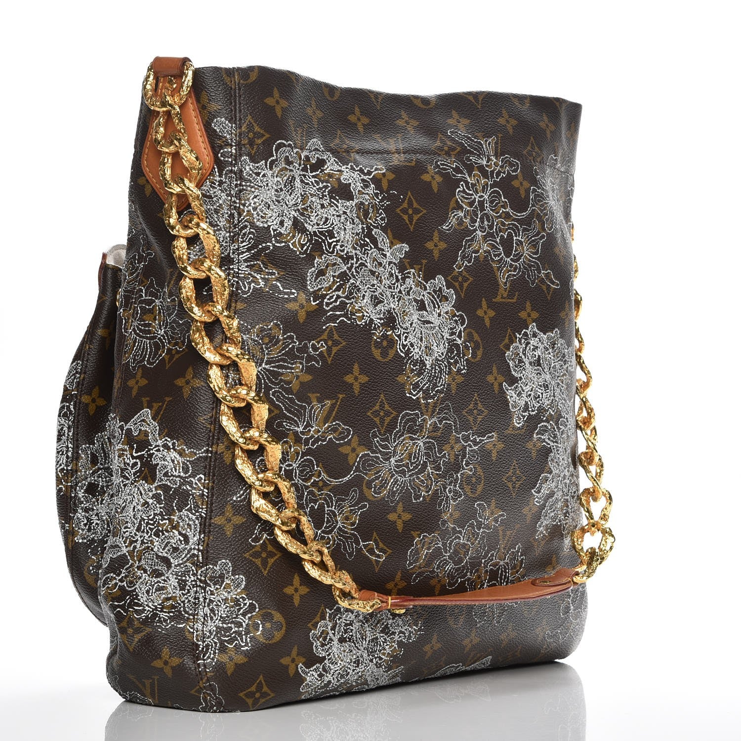 Louis Vuitton Monogram Dentelle Fersen Silver 3 of 6