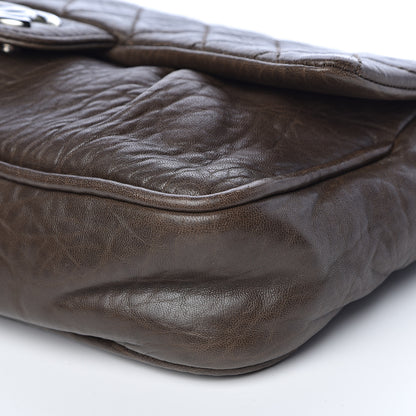 Chanel Distressed Lambskin Lady Braid Flap Brown 9 of 11