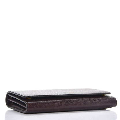 Mulberry Natural Grain Calfskin Continental Wallet Oxblood 4 of 7