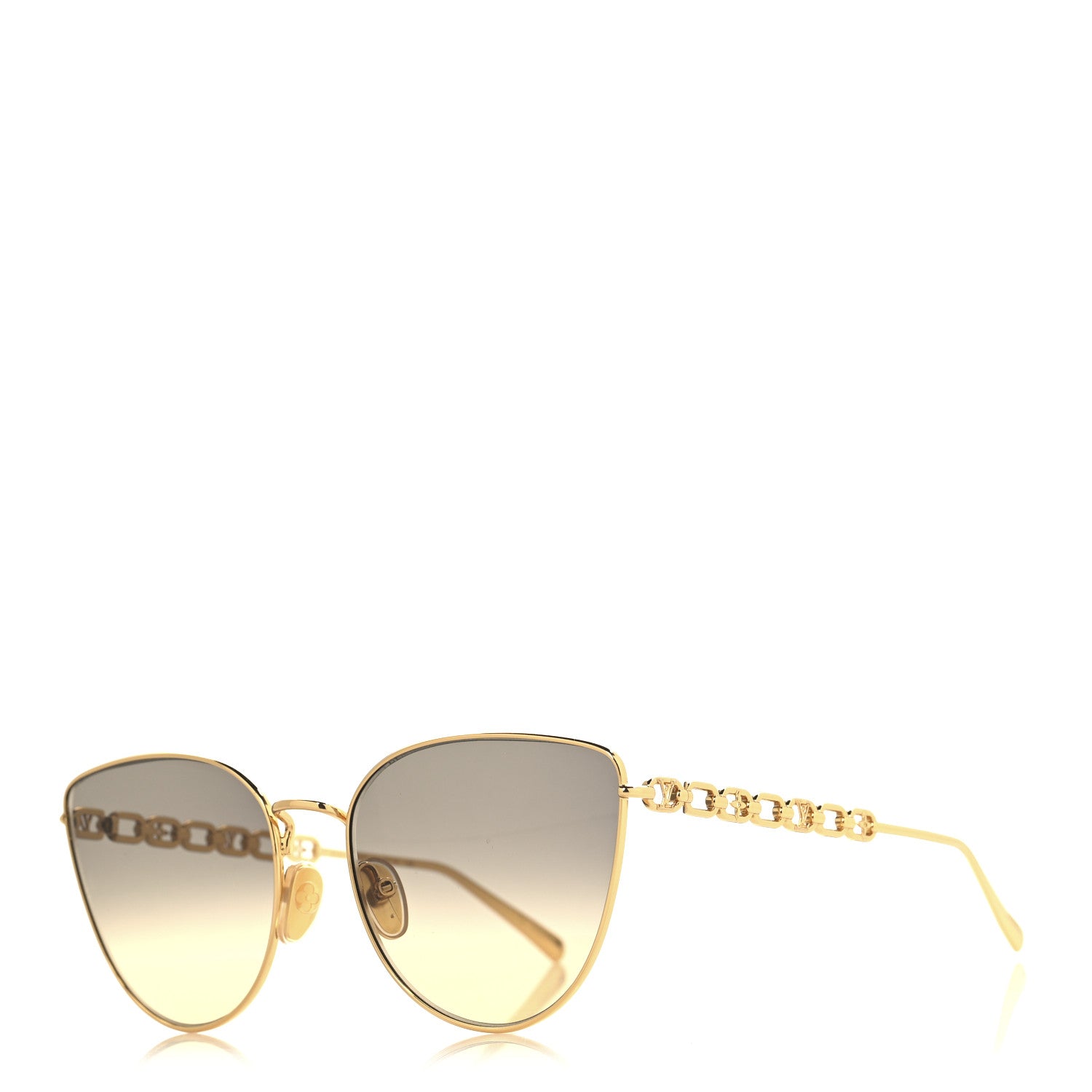 Louis Vuitton My LV Chain Cat Eye Sunglasses Z1521W Gold 1 of 7