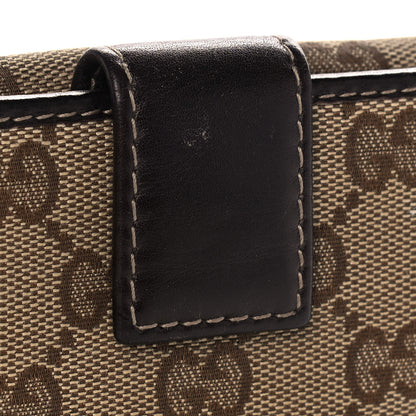Gucci Monogram New Britt French Wallet Dark Brown 14 of 15