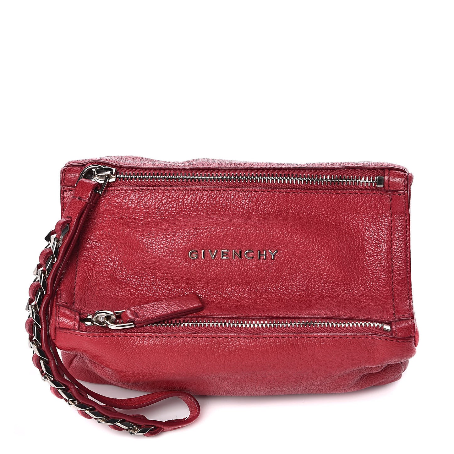 Sugar Goatskin Pandora Wristlet Raspberry