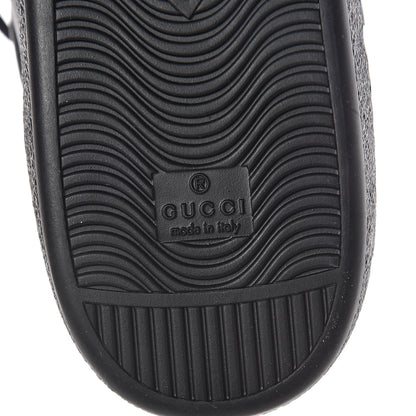 Gucci Calfskin Bee Embroidered Mens Ace Sneakers 12.5 Black 6 of 7