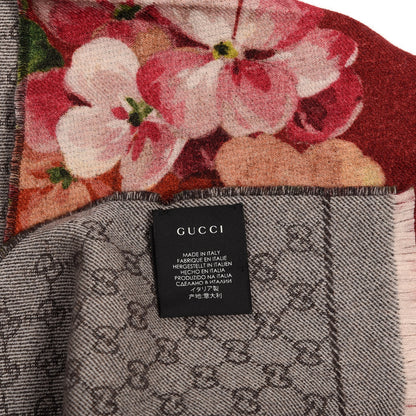 Gucci Wool GG Monogram Miniorophin Scarf Lacquer Pink 3 of 4