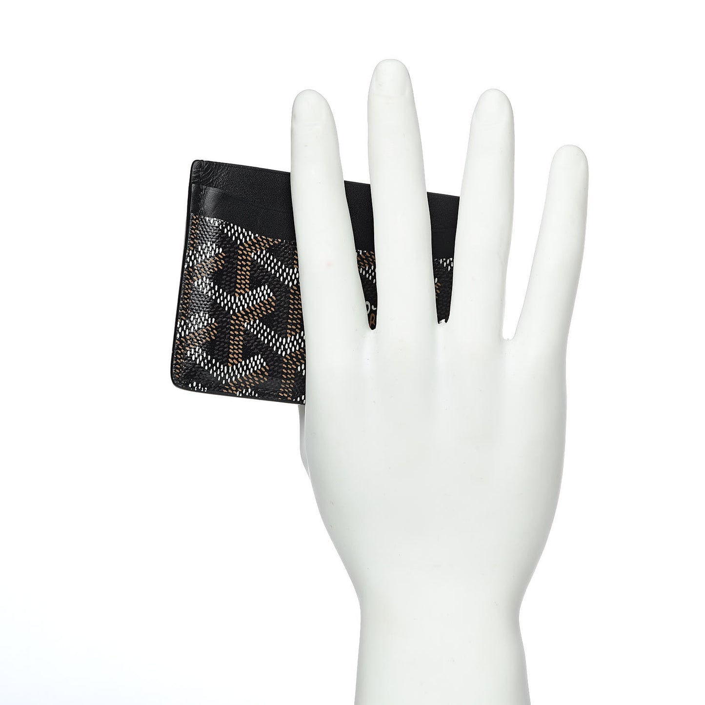 Goyardine Saint Sulpice Card Holder Black