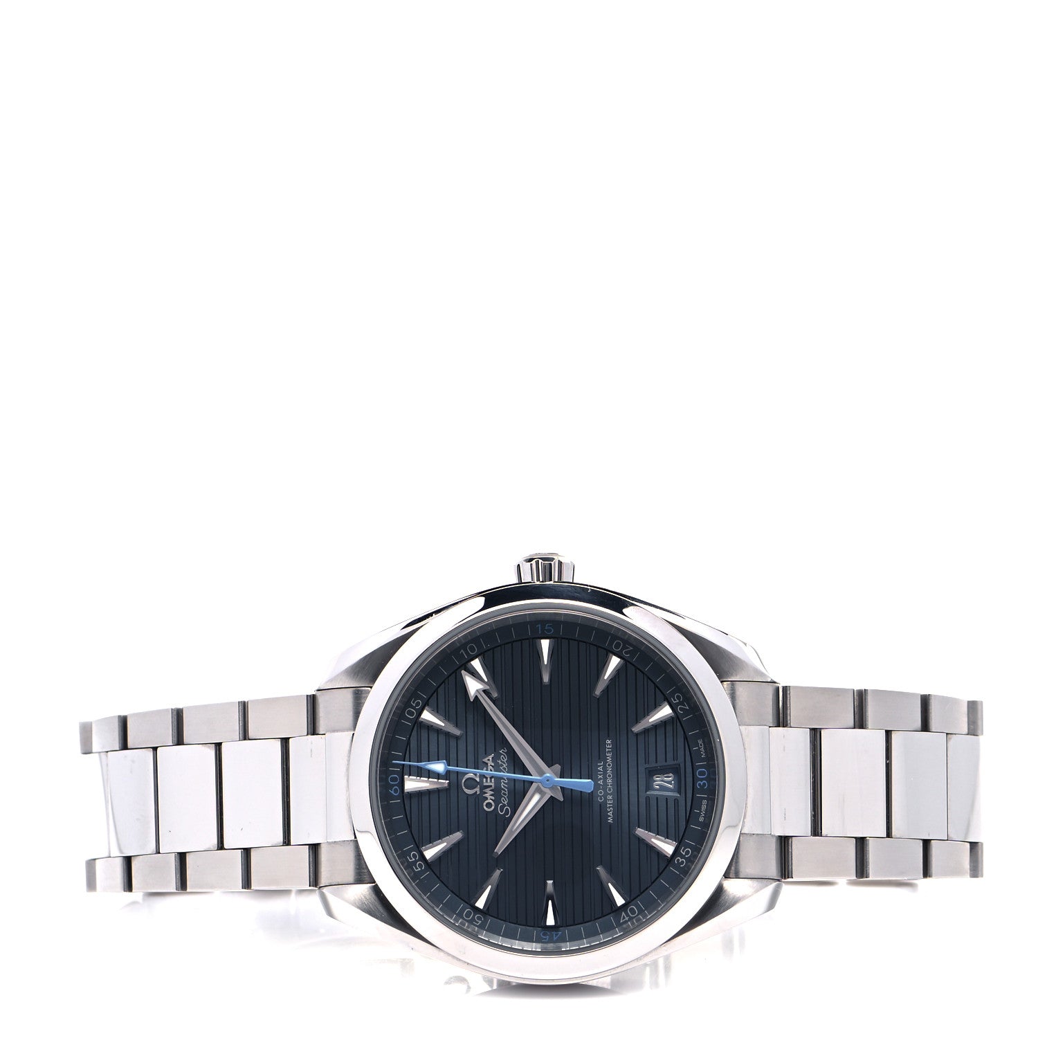 Omega Stainless Steel 41mm Seamaster Aqua Terra Co-Axial Master Chronometer Automatic Watch Blue 120.10.41.21.03.002 2 of 4