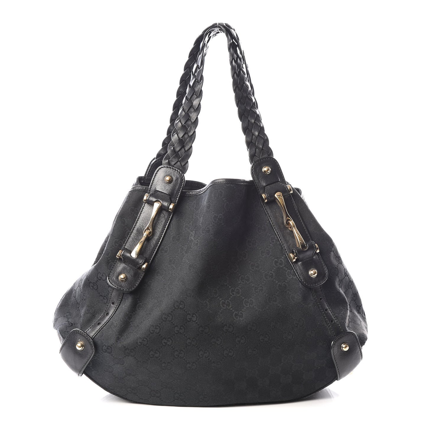 Monogram Medium Pelham Shoulder Bag Black