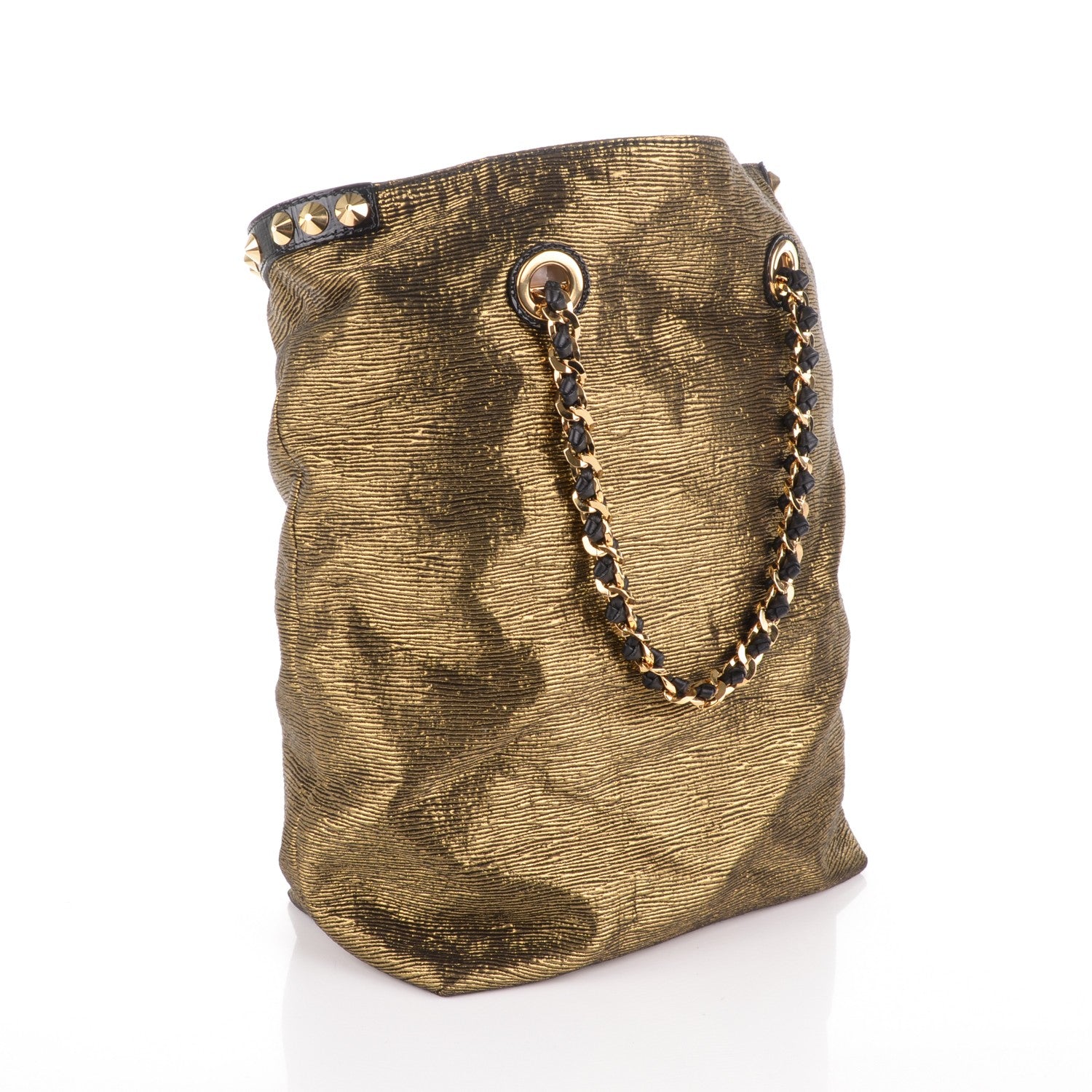Louis Vuitton Metallic Jacquard Double Jeu Tote Gold 3 of 7