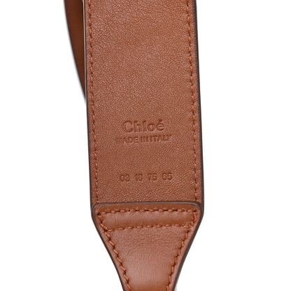 Chloe Smooth Calfskin Alphabet Strap Caramel 4 of 4