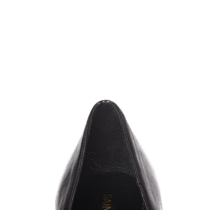 Saint Laurent Leather Classic Paris 80 Cap Toe Escarpin Pumps 34.5 Black 19 of 22