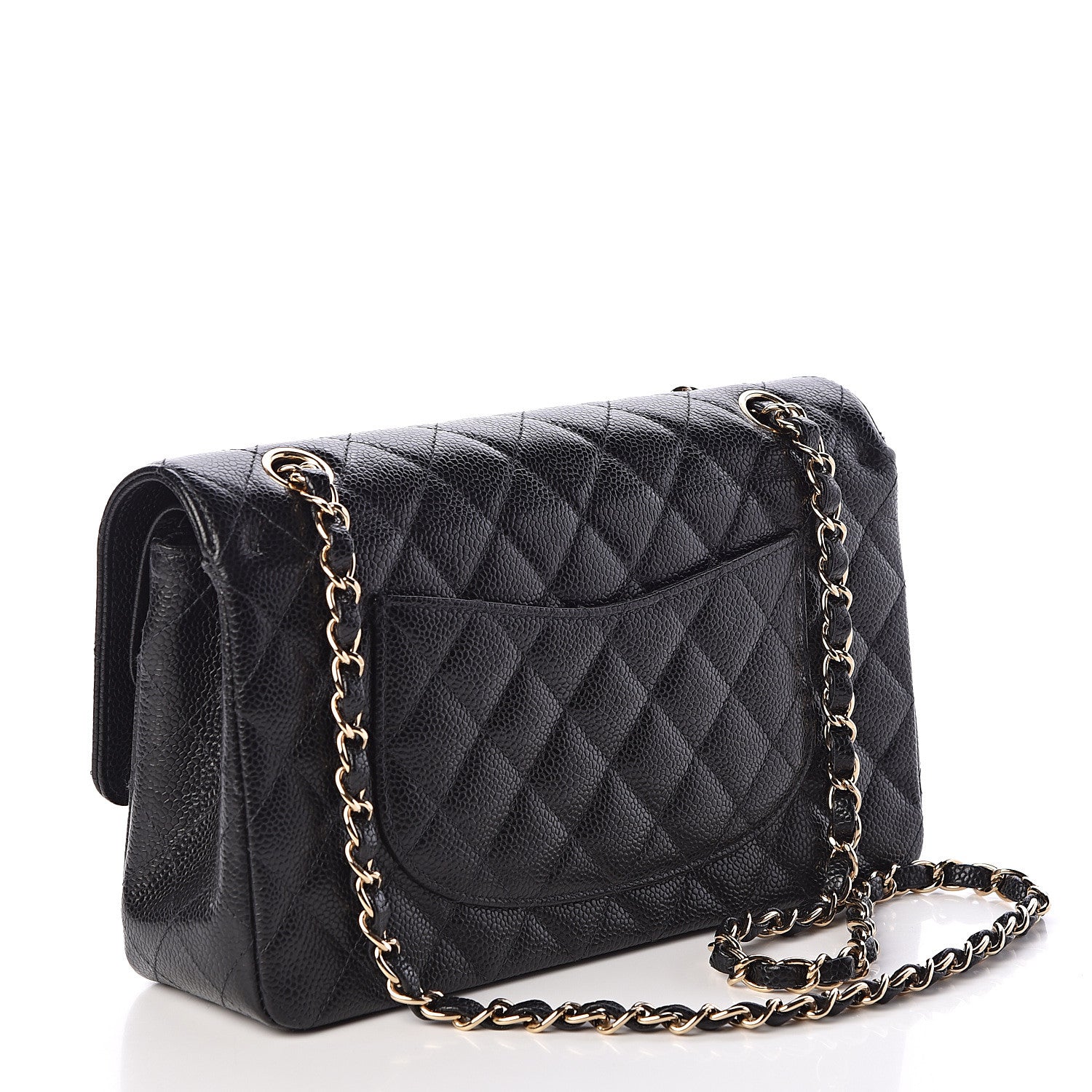 Chanel Caviar Quilted Medium Double Flap Black 3 of 12