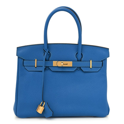 Hermes Taurillon Clemence Birkin 30 Mykonos 1 of 13