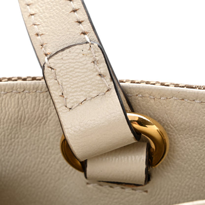 Gucci Monogram Calfskin Medium Horsebit 1955 Tote Bag Beige Mystic White 15 of 16