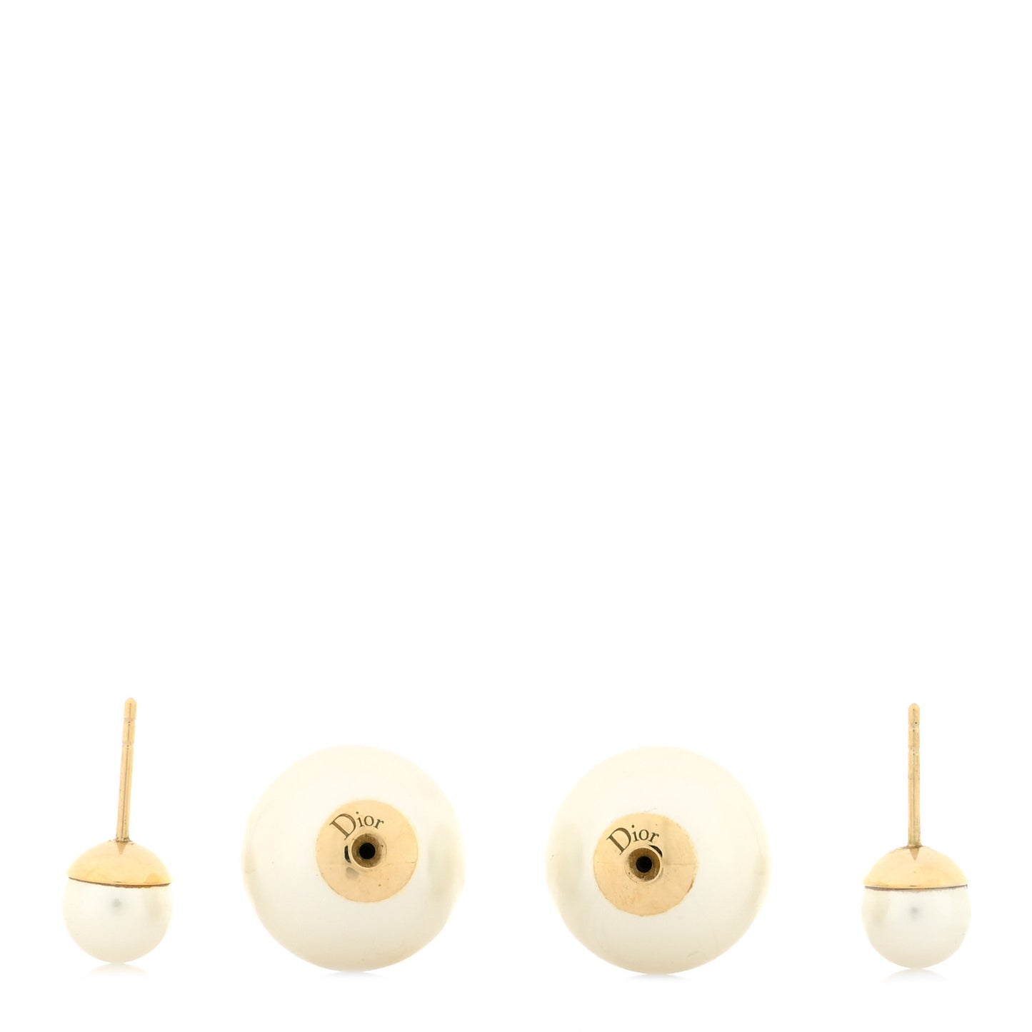 Pearl Mise En Dior Tribal Earrings Gold
