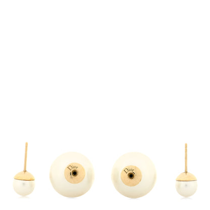 Christian Dior Pearl Mise En Dior Tribal Earrings Gold 2 of 3
