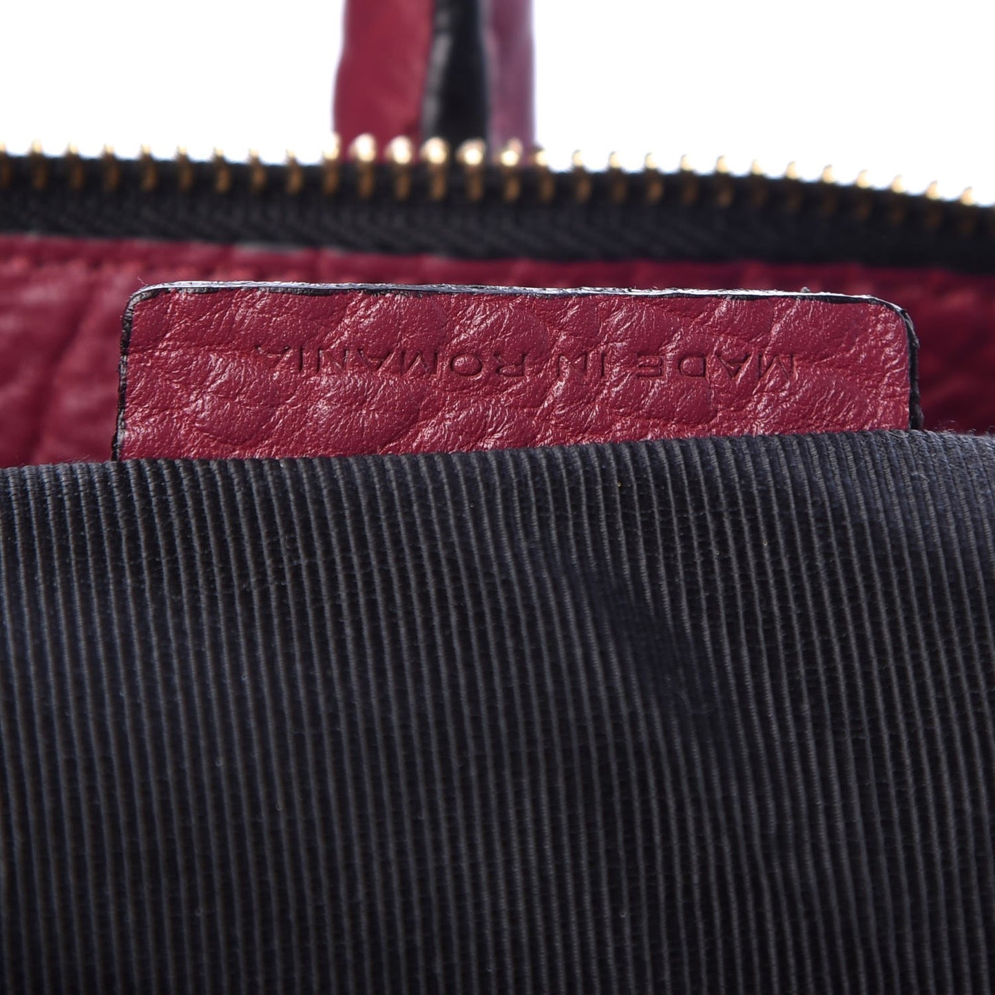 Heritage Grain Check Embossed Medium Dewsbury Tote Dark Plum