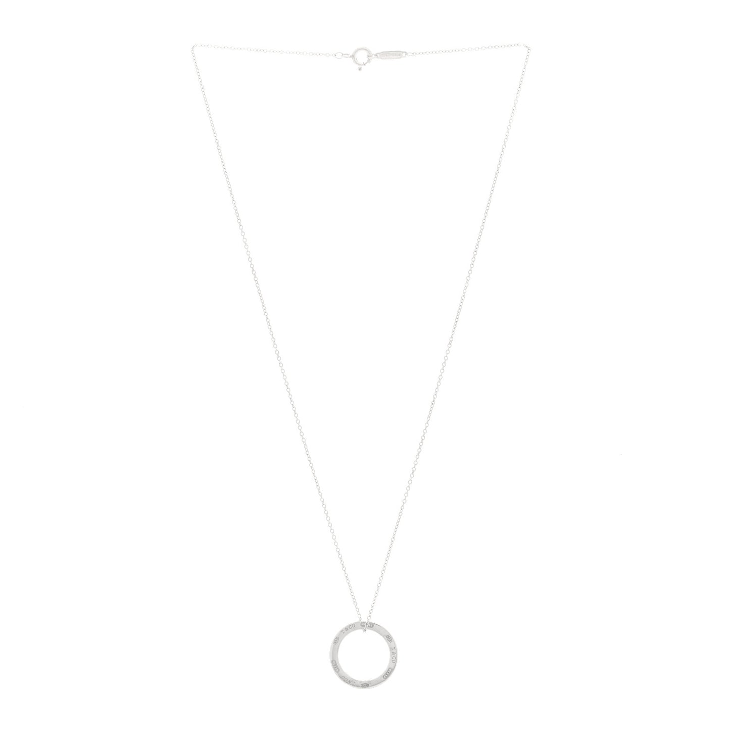 Sterling Silver 1837 Circle Pendant Necklace