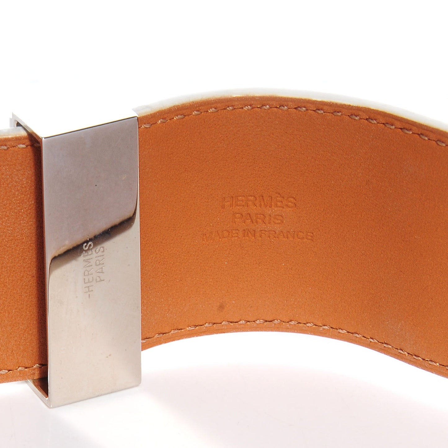 Epsom Collier de Chien CDC Bracelet White Small