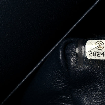 Chanel Caviar Quilted Medium Double Flap Navy 8 of 12