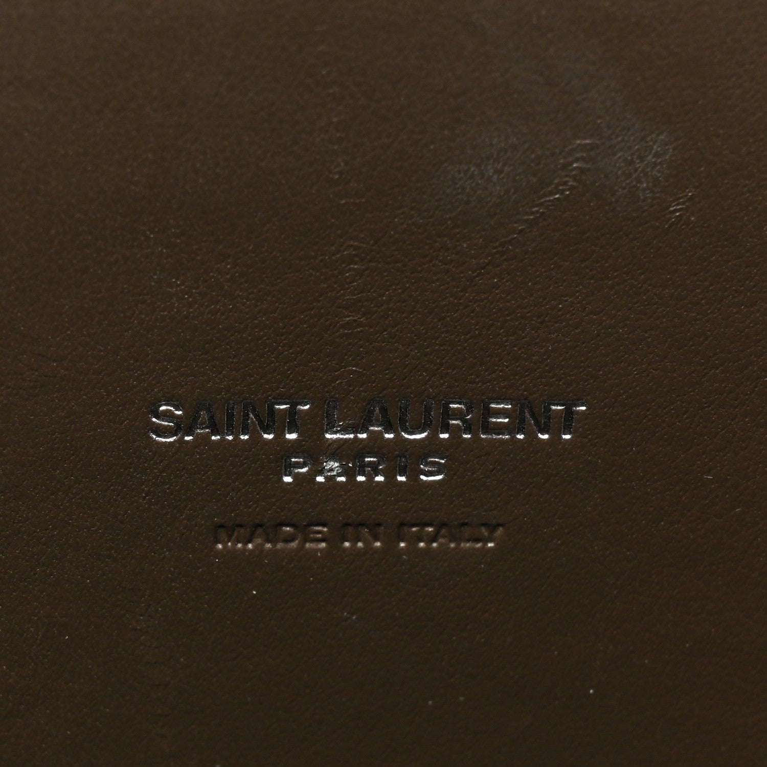 Saint Laurent Calfskin Crocodile Embossed Baby Sac De Jour Dark Brown 8 of 13