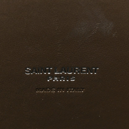 Saint Laurent Calfskin Crocodile Embossed Baby Sac De Jour Dark Brown 8 of 13