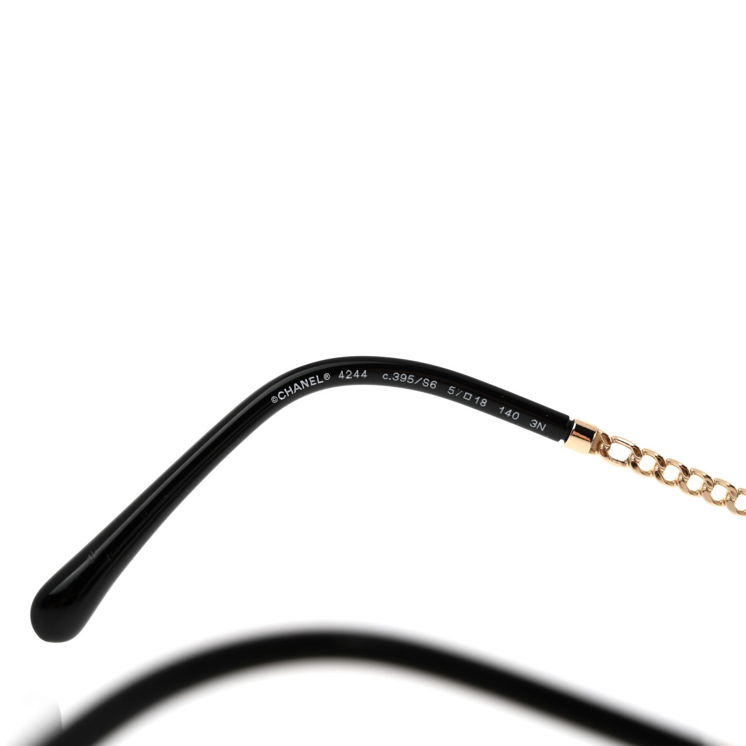 Chanel Chain Square Sunglasses 4244 Black 5 of 8