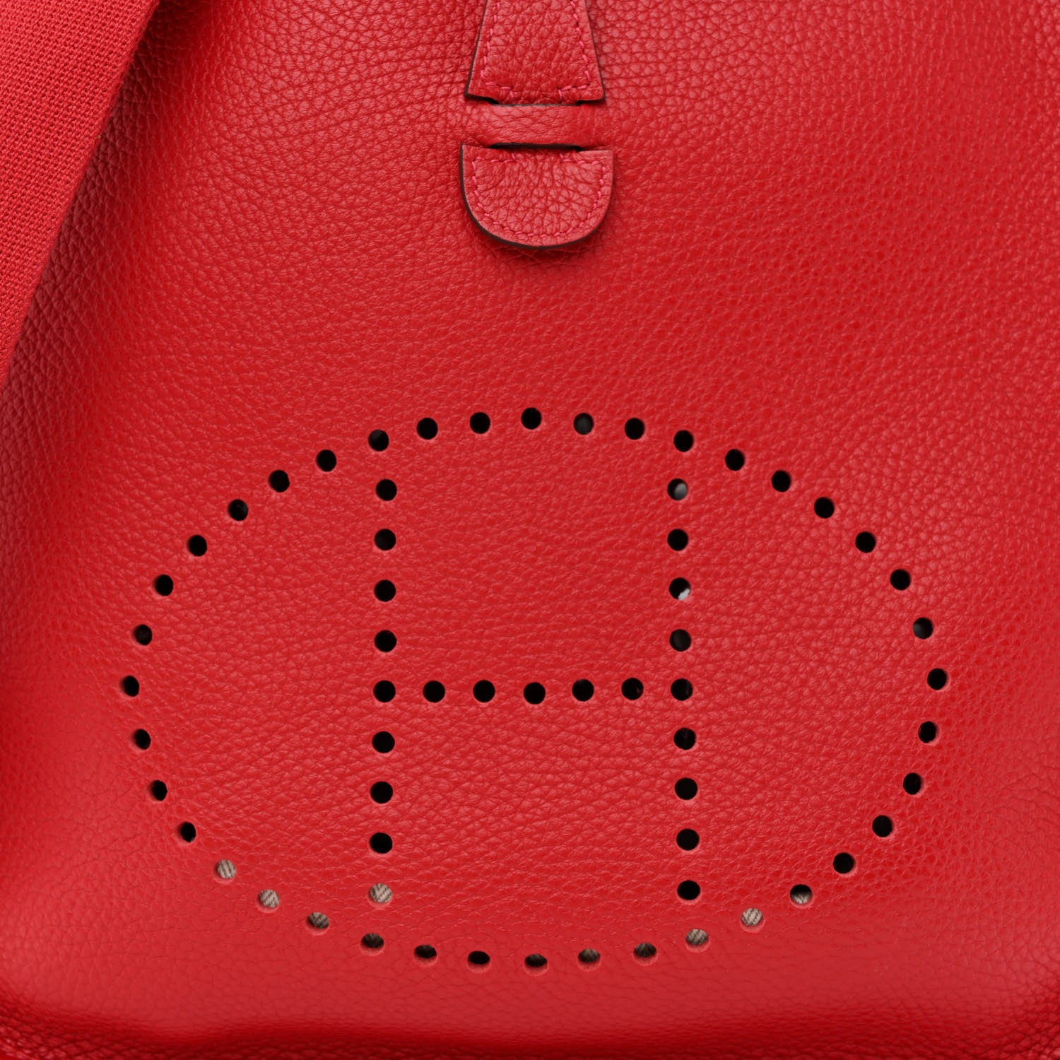 Hermes Taurillon Clemence Evelyne III PM Rouge Casaque 8 of 11