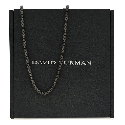 David Yurman Darkened Sterling Silver 2.7mm Box Chain Necklace 16" 5 of 5