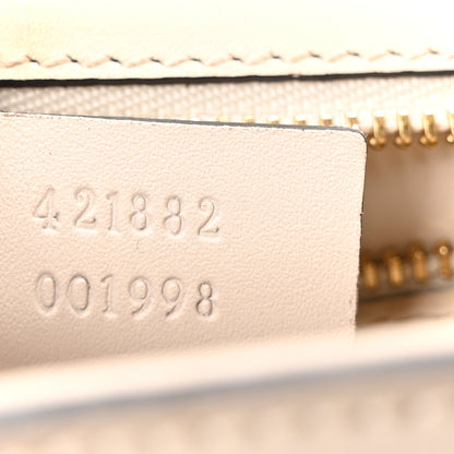 Gucci Calfskin Embroidered Small Sylvie Shoulder Bag White 7 of 11