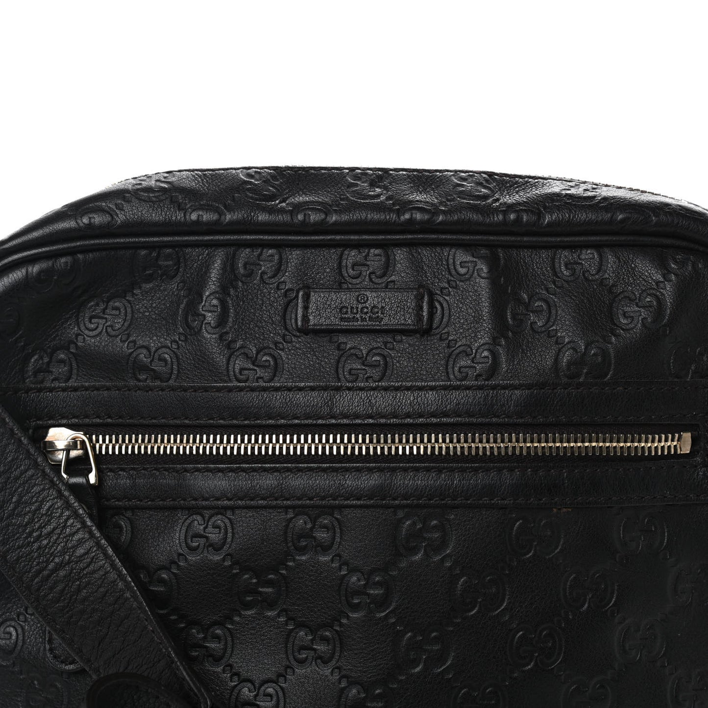 Guccissima Medium Messenger Black