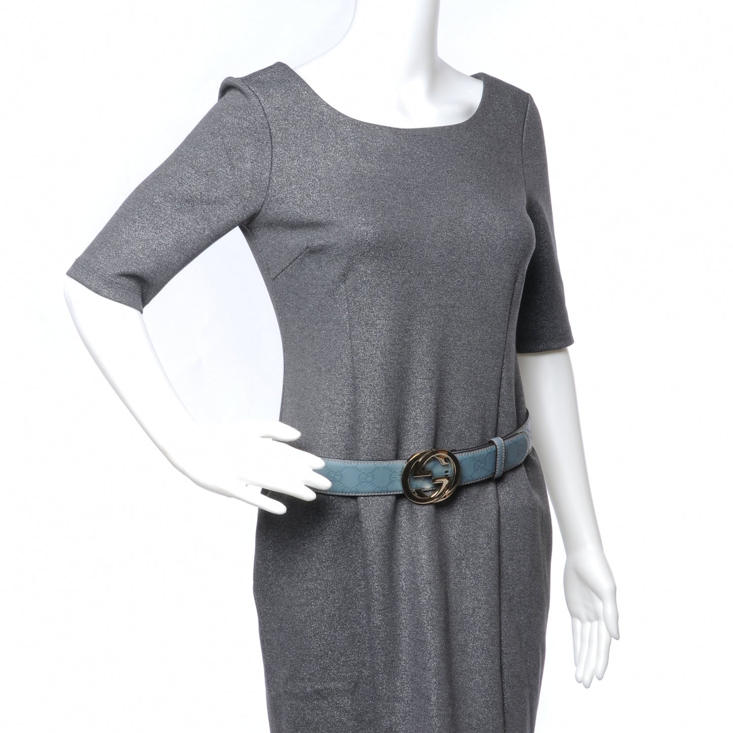 Guccissima GG Belt Blue 34