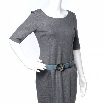 Gucci Guccissima GG Belt Blue 34 2 of 6