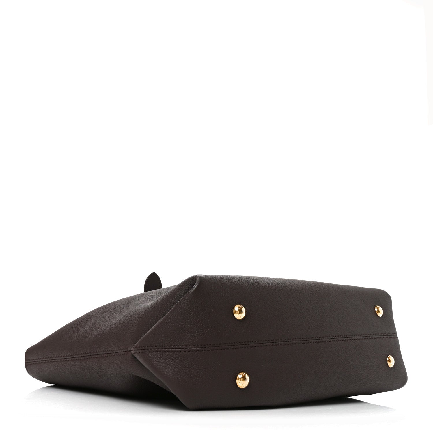 Louis Vuitton Grained Calfskin Low Key Cabas MM Chocolate 4 of 10