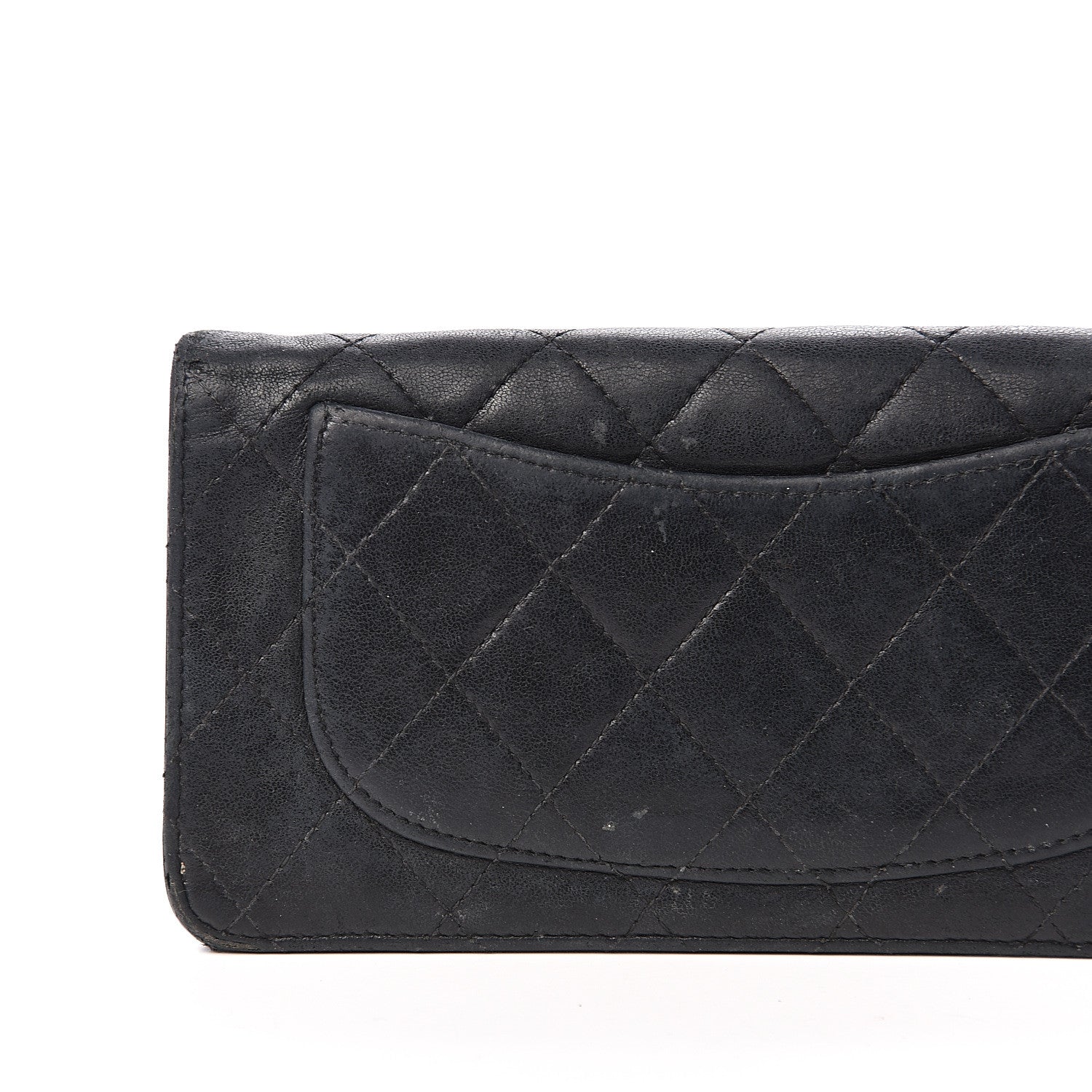 Chanel Lambskin Quilted Yen Wallet Black 9 of 16