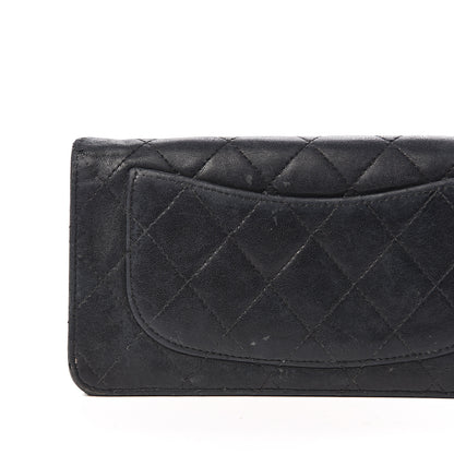 Chanel Lambskin Quilted Yen Wallet Black 9 of 16