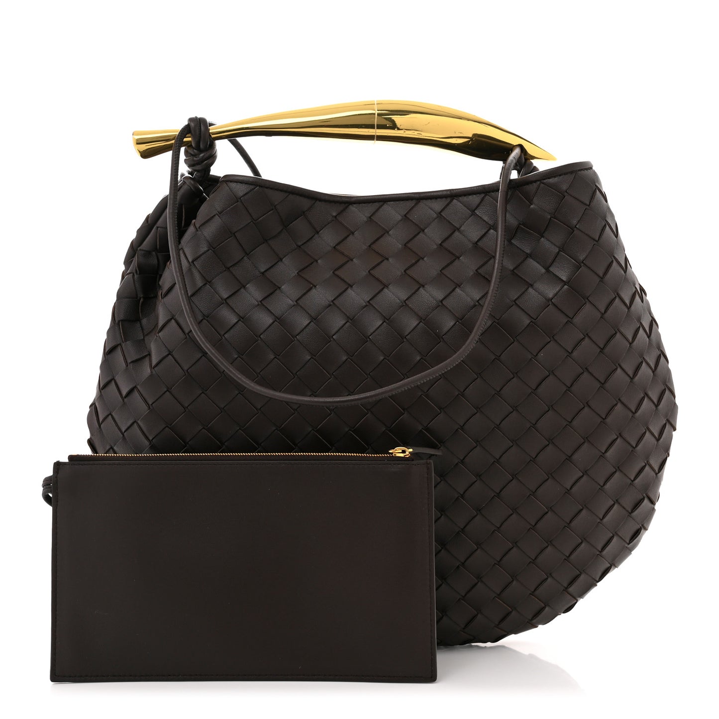 Nappa Intrecciato Medium Sardine Bag Fondant