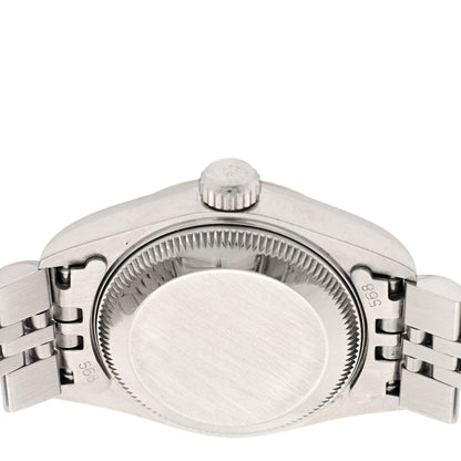 Rolex Stainless Steel 18K White Gold Diamond 26mm Oyster Perpetual Datejust Watch Silver 69174 4 of 5