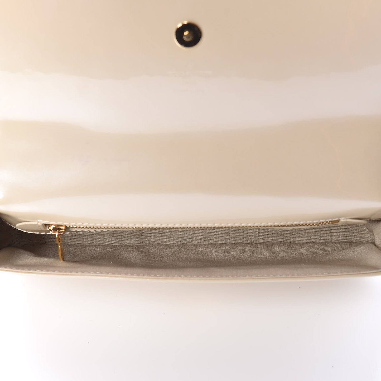 Patent Sobe Clutch Blanc Corail