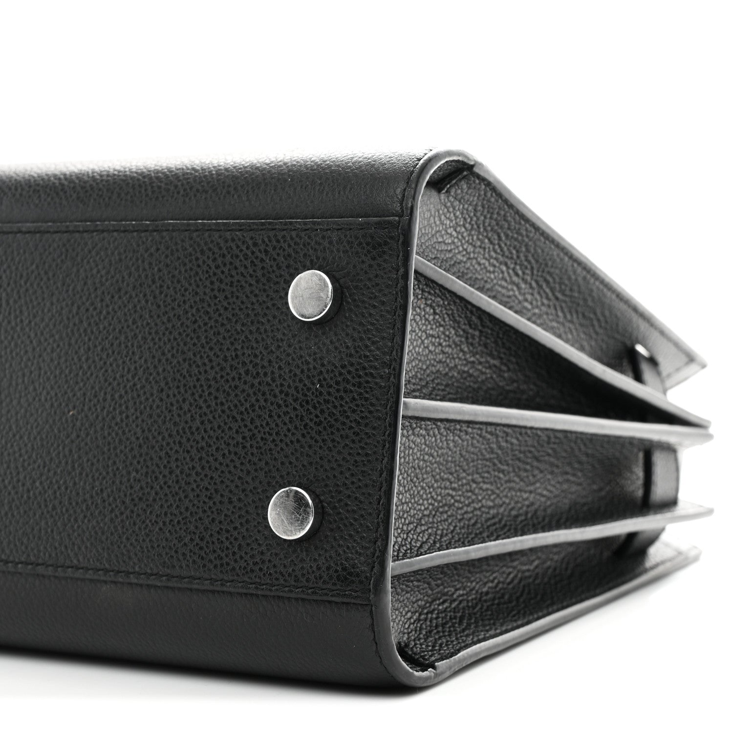 Saint Laurent Grained Calfskin Baby Sac De Jour Black 11 of 12