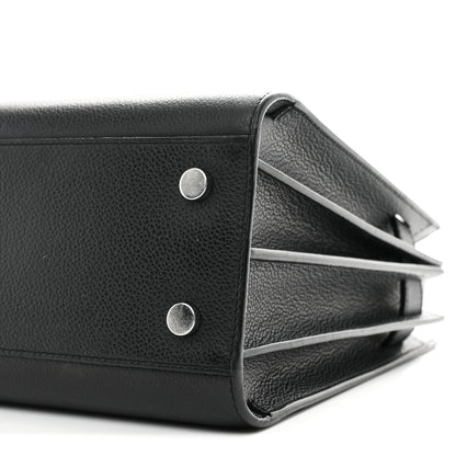 Saint Laurent Grained Calfskin Baby Sac De Jour Black 11 of 12