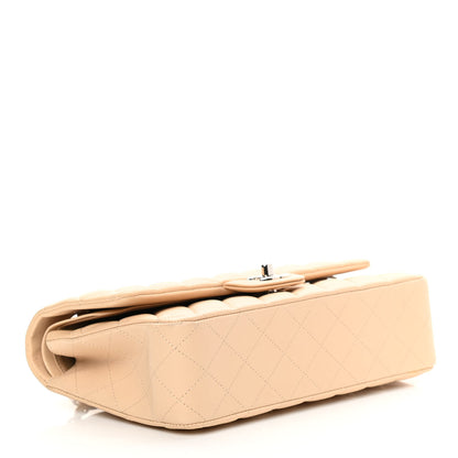 Chanel Lambskin Quilted Medium Double Flap Beige 3 of 15