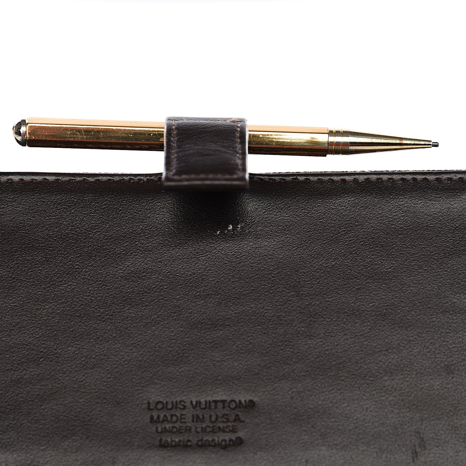 Louis Vuitton Monogram Mini Agenda Cover w Pencil 6 of 9