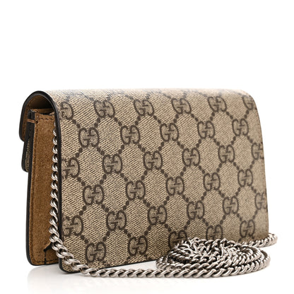 Gucci GG Supreme Monogram Super Mini Dionysus Shoulder Bag Taupe 2 of 10