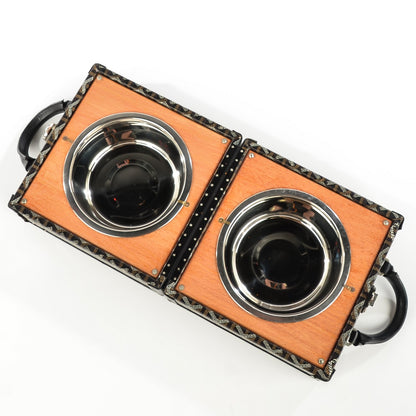 Goyard Goyardine Travelling Pet Bowl Carrier 22 Black 10 of 11