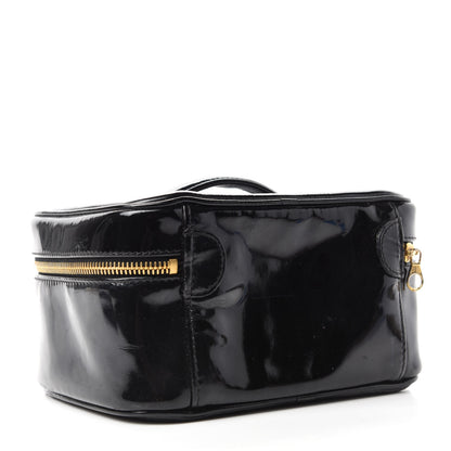 Chanel Patent Vanity Cosmetic Case Black 3 of 12