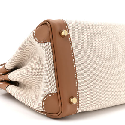 Hermes Toile Swift Birkin 30 Gold 10 of 11