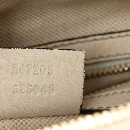 Gucci Calfskin Vintage Web Medium Boston White 8 of 14