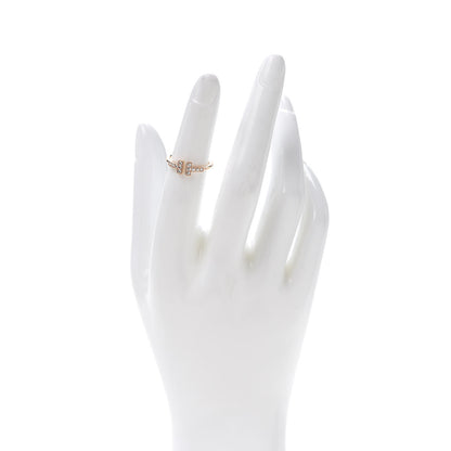 Tiffany 18K Rose Gold Diamond T Wire Ring 48 4.5 2 of 5